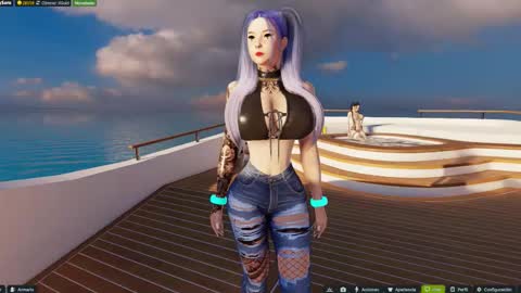 Snapshot of 3dx_naugthy chatting on 10.31.25 Naugthy Sara online show from 10.31.25