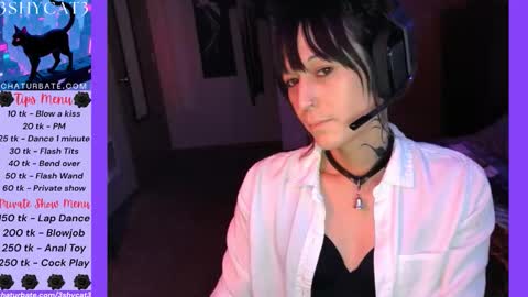 Snapshot of 3shycat3 chatting on 10.17.25 3ShyCat3 online show from 10.17.25
