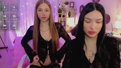 Jess blond and Leila brunette online show from 02.13.26