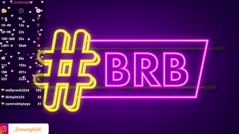 Snapshot of _zoewright chatting on 12.05.24 Zoe online show from 12.05.24