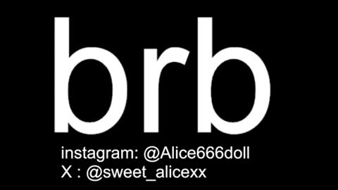 Snapshot of alice666doll chatting on 07.25.26 NEW ACCOUNT ALICE online show from 07.25.26