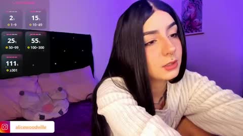 Snapshot of alicewoodville chatting on 12.15.24 Alice online show from 12.15.24