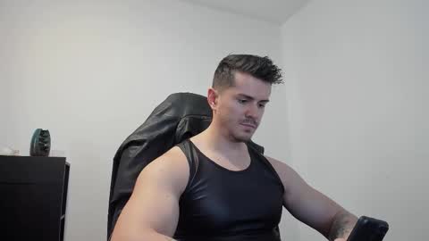 Snapshot of alphagodleatherking92 chatting on 10.25.25 LeatherMaster online show from 10.25.25