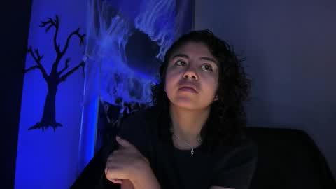 Snapshot of amarettho chatting on 10.26.25 Emily online show from 10.26.25