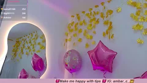 Snapshot of ambar_carterr chatting on 02.15.26 Ambar online show from 02.15.26