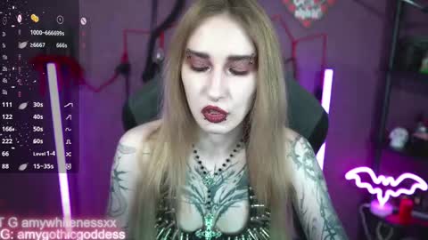 Snapshot of amywhitenessxx chatting on 05.06.26 Amy switch Goddess divine Mistress online show from 05.06.26