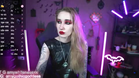 Snapshot of amywhitenessxx chatting on 05.24.26 Amy switch Goddess divine Mistress online show from 05.24.26