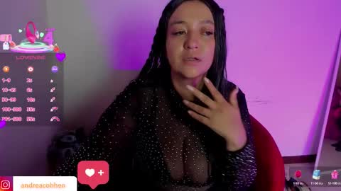 Snapshot of andreacohenz chatting on 09.29.25 andrea online show from 09.29.25