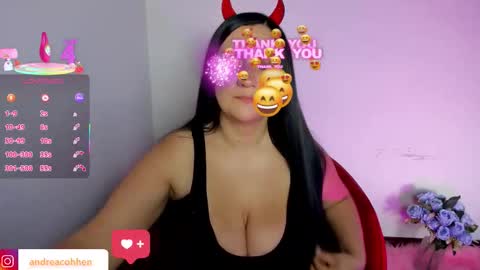 Snapshot of andreacohenz chatting on 10.21.25 andrea online show from 10.21.25