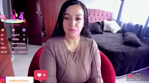 Snapshot of andreacohenz chatting on 11.16.25 andrea online show from 11.16.25