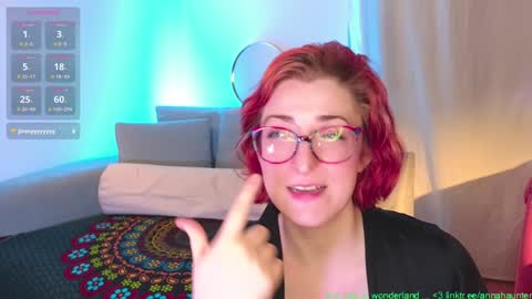 Snapshot of annahaunter chatting on 01.14.25 Alice online show from 01.14.25