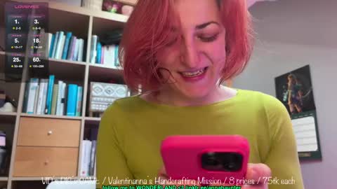Snapshot of annahaunter chatting on 02.18.25 Alice online show from 02.18.25