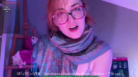 Snapshot of annahaunter chatting on 02.20.25 Alice online show from 02.20.25