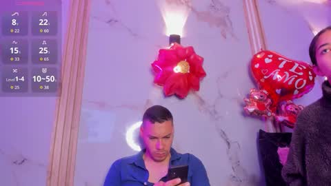 Snapshot of aron_and_molly chatting on 02.13.26 aron and molly online show from 02.13.26