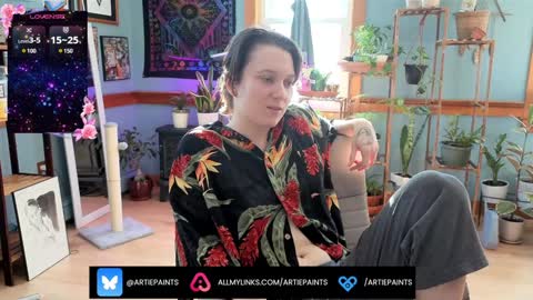 Artie Paints online show from 12.17.24
