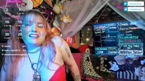 ArtsyHeartsyy online show from 02.03.26