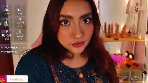 Snapshot of ashalisha chatting on 11.20.25 Asha online show from 11.20.25