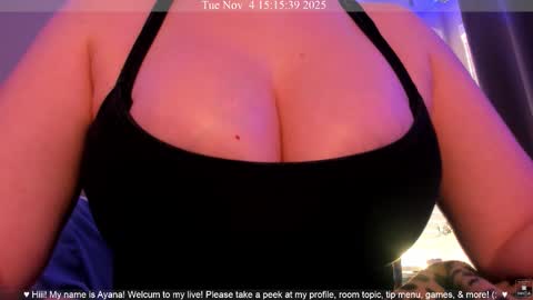 Snapshot of ayanadelatorre chatting on 11.04.25 Ayana Delatorre online show from 11.04.25