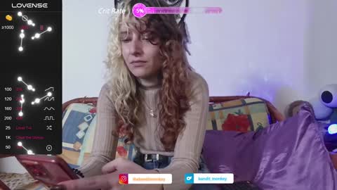 Snapshot of bandit_monkey chatting on 01.24.25 V E R O N I C A online show from 01.24.25