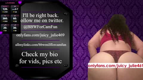 Snapshot of bbwmilfforcamfun chatting on 02.25.25 Julie online show from 02.25.25