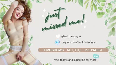 Beck the tongue online show from 11.11.25