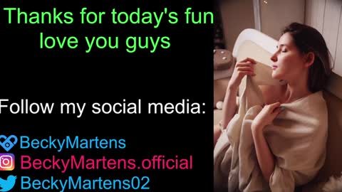 BeckyMartens come join me on    while im offline here  online show from 12.31.24