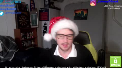 Snapshot of bigjohnny550 chatting on 12.10.24 Johnny D Good online show from 12.10.24