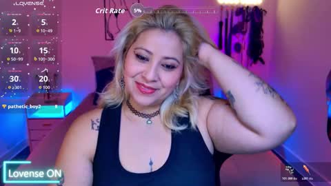 Snapshot of blackwidowj chatting on 11.24.25 Johana S online show from 11.24.25