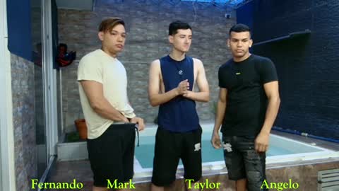 Snapshot of boysgang_sex chatting on 01.19.25 Angelo Mark Fernando Taylor online show from 01.19.25