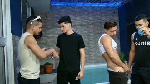 Snapshot of boysgang_sex chatting on 01.22.25 Angelo Mark Fernando Taylor online show from 01.22.25