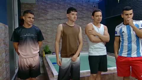 Snapshot of boysgang_sex chatting on 03.08.25 Angelo Mark Fernando Taylor online show from 03.08.25