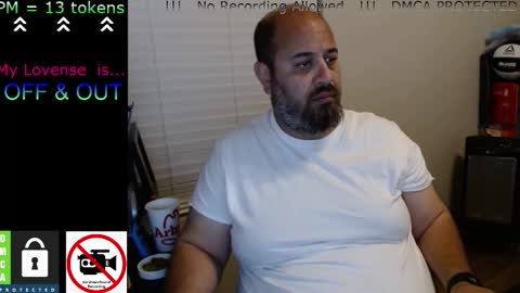 Snapshot of chunkymonkey420 chatting on 02.24.25 Spencer Smokey Bear online show from 02.24.25