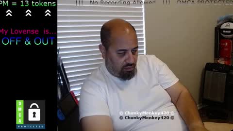 Snapshot of chunkymonkey420 chatting on 02.26.25 Spencer Smokey Bear online show from 02.26.25