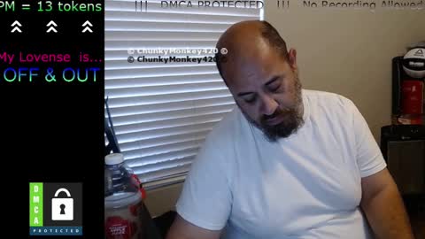 Snapshot of chunkymonkey420 chatting on 03.05.25 Spencer Smokey Bear online show from 03.05.25