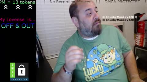 Snapshot of chunkymonkey420 chatting on 03.10.25 Spencer Smokey Bear online show from 03.10.25