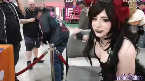 Snapshot of crimsonkitten chatting on 10.25.25 Crimson Kitten online show from 10.25.25