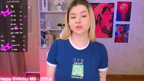 Snapshot of cutie_mili chatting on 01.27.25 mili online show from 01.27.25