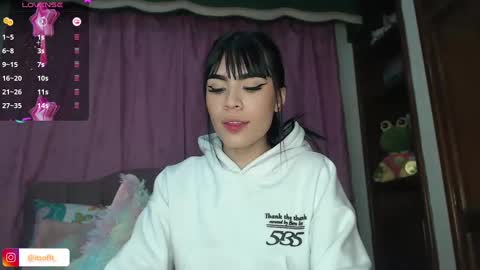 Snapshot of cuttebabe_ chatting on 01.18.25 Sophia online show from 01.18.25