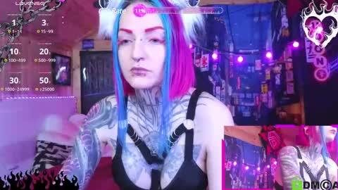 Snapshot of cybernekko chatting on 12.25.24 Neko online show from 12.25.24