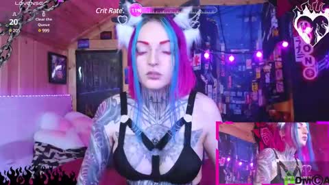 Snapshot of cybernekko chatting on 12.25.24 Neko online show from 12.25.24