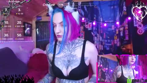 Snapshot of cybernekko chatting on 01.25.25 Neko online show from 01.25.25