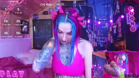 Snapshot of cybernekko chatting on 02.06.25 Neko online show from 02.06.25