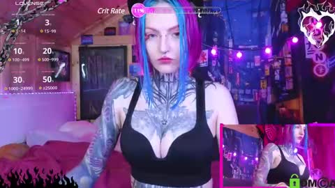 Snapshot of cybernekko chatting on 02.24.25 Neko online show from 02.24.25