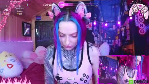 Snapshot of cybernekko chatting on 03.05.25 Neko online show from 03.05.25