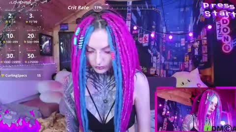 Snapshot of cybernekko chatting on 10.04.25 Neko online show from 10.04.25