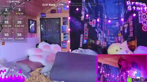 Snapshot of cybernekko chatting on 10.08.25 Neko online show from 10.08.25