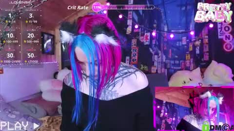 Snapshot of cybernekko chatting on 10.18.25 Neko online show from 10.18.25