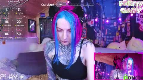 Snapshot of cybernekko chatting on 10.22.25 Neko online show from 10.22.25