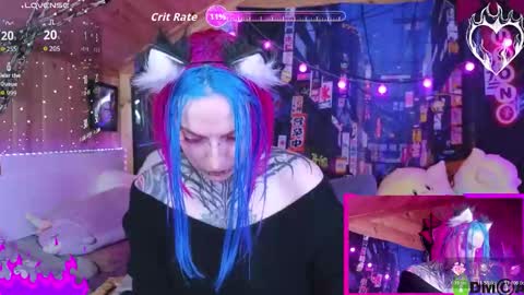 Snapshot of cybernekko chatting on 10.30.25 Neko online show from 10.30.25