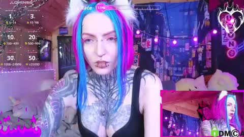 Snapshot of cybernekko chatting on 11.02.25 Neko online show from 11.02.25